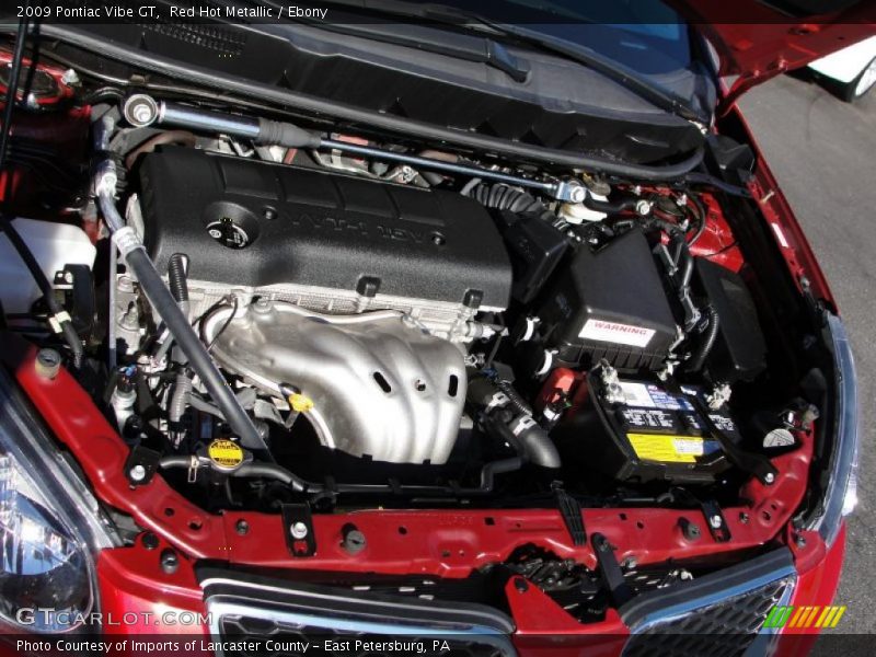 Red Hot Metallic / Ebony 2009 Pontiac Vibe GT