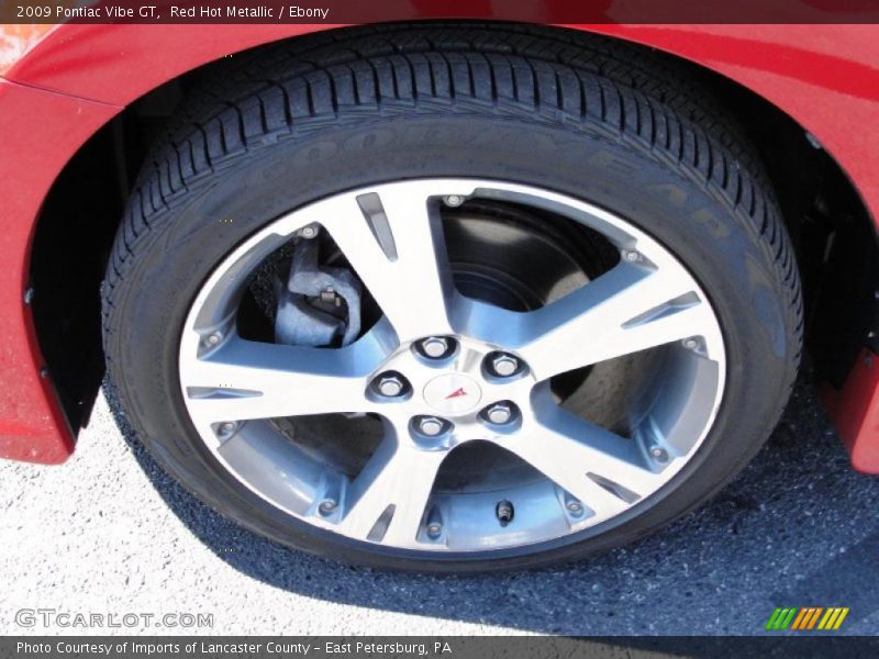 Red Hot Metallic / Ebony 2009 Pontiac Vibe GT