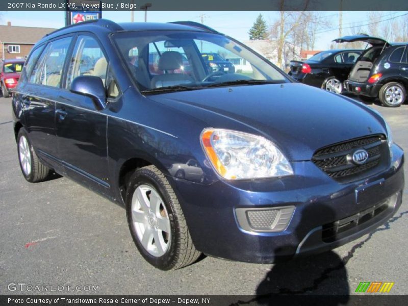 Velvet Blue / Beige 2007 Kia Rondo LX V6