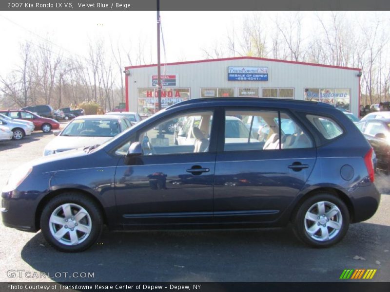 Velvet Blue / Beige 2007 Kia Rondo LX V6