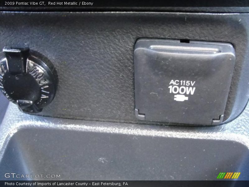 Red Hot Metallic / Ebony 2009 Pontiac Vibe GT