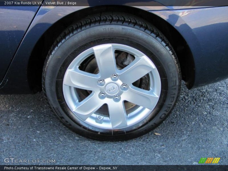 Velvet Blue / Beige 2007 Kia Rondo LX V6