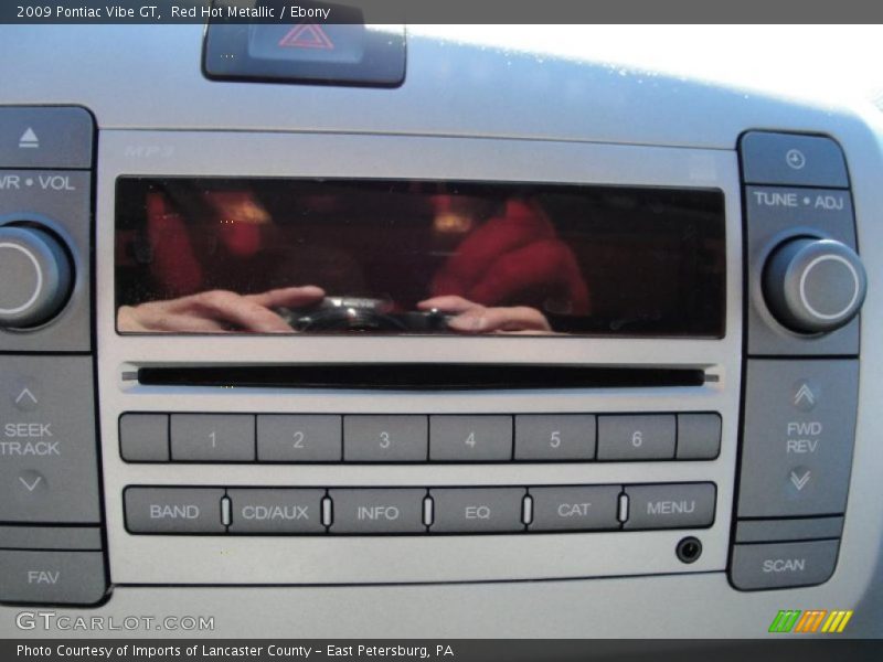 Red Hot Metallic / Ebony 2009 Pontiac Vibe GT