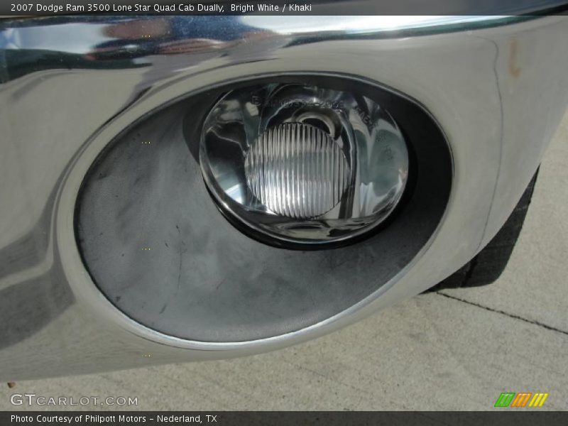 Bright White / Khaki 2007 Dodge Ram 3500 Lone Star Quad Cab Dually