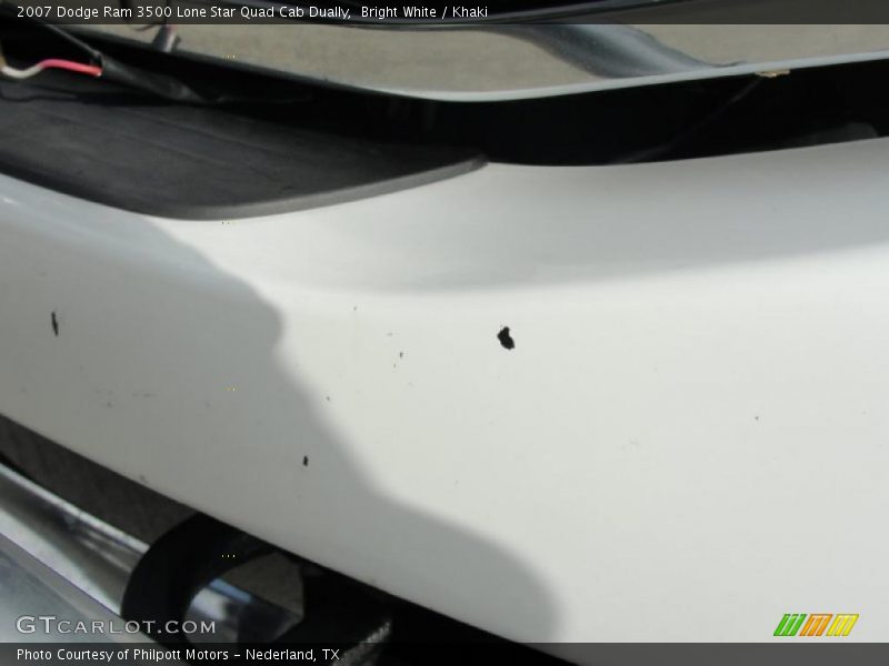 Bright White / Khaki 2007 Dodge Ram 3500 Lone Star Quad Cab Dually