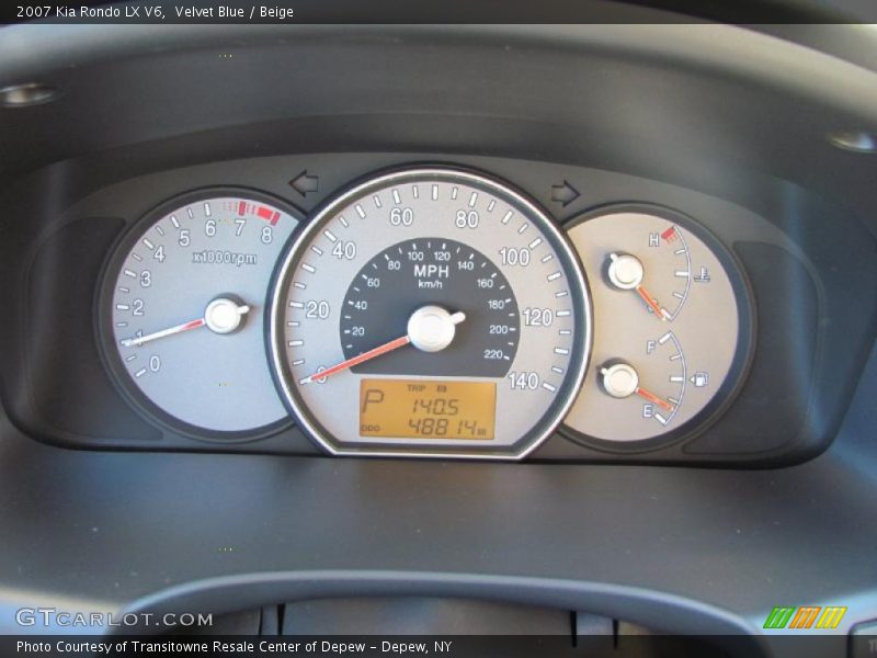 Velvet Blue / Beige 2007 Kia Rondo LX V6