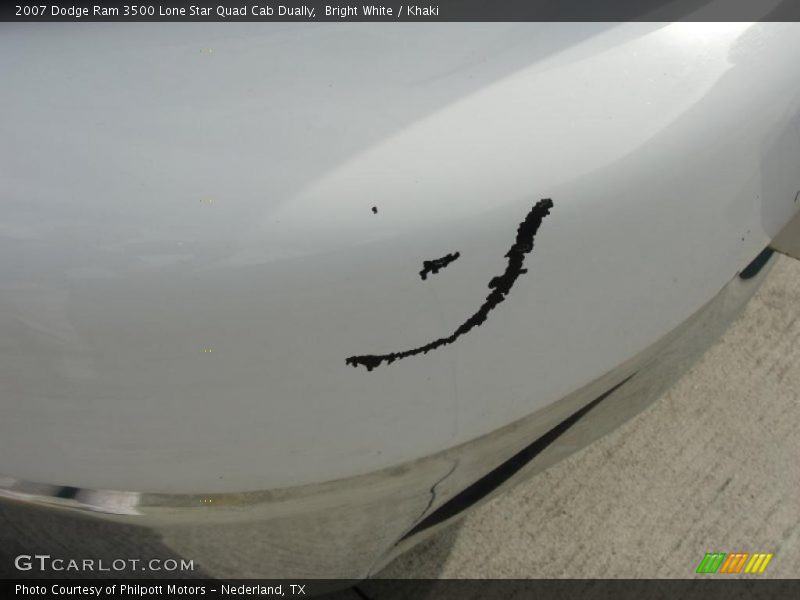 Bright White / Khaki 2007 Dodge Ram 3500 Lone Star Quad Cab Dually