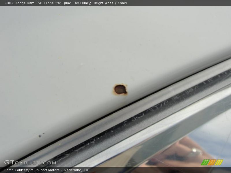 Bright White / Khaki 2007 Dodge Ram 3500 Lone Star Quad Cab Dually