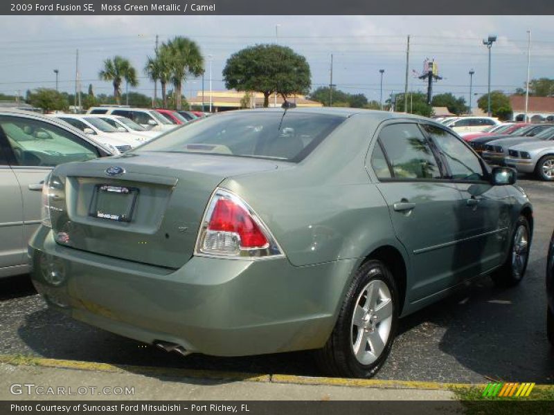 Moss Green Metallic / Camel 2009 Ford Fusion SE
