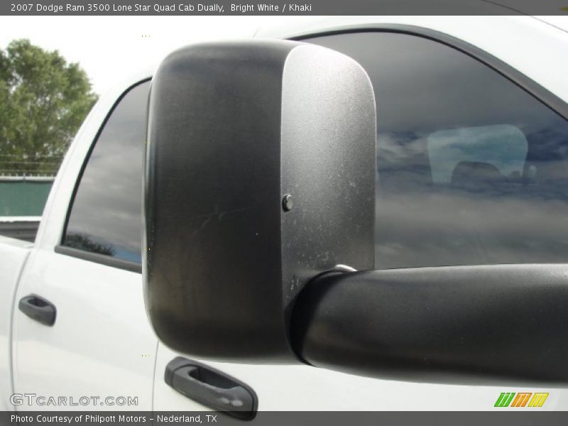 Bright White / Khaki 2007 Dodge Ram 3500 Lone Star Quad Cab Dually
