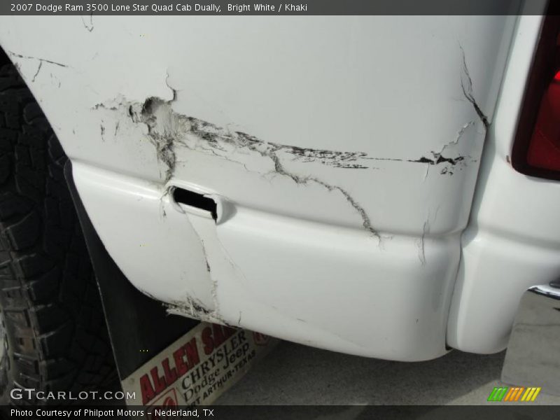 Bright White / Khaki 2007 Dodge Ram 3500 Lone Star Quad Cab Dually