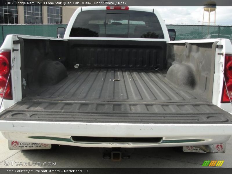 Bright White / Khaki 2007 Dodge Ram 3500 Lone Star Quad Cab Dually