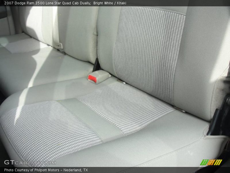  2007 Ram 3500 Lone Star Quad Cab Dually Khaki Interior