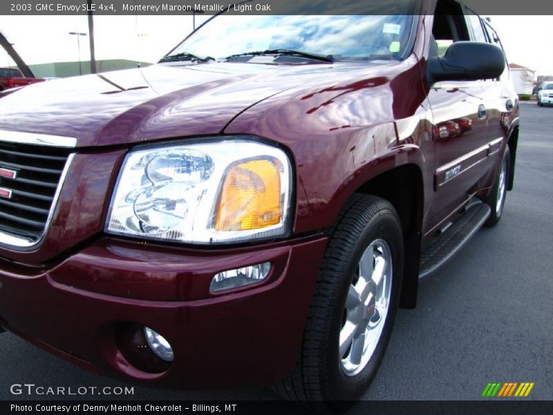 Monterey Maroon Metallic / Light Oak 2003 GMC Envoy SLE 4x4