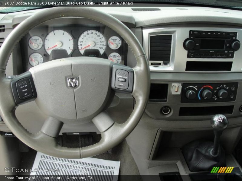  2007 Ram 3500 Lone Star Quad Cab Dually Steering Wheel