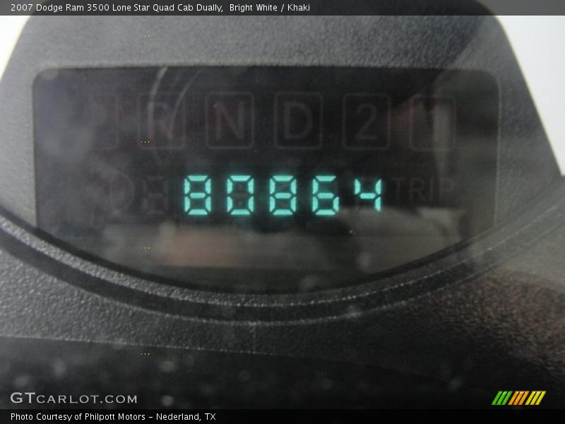Bright White / Khaki 2007 Dodge Ram 3500 Lone Star Quad Cab Dually
