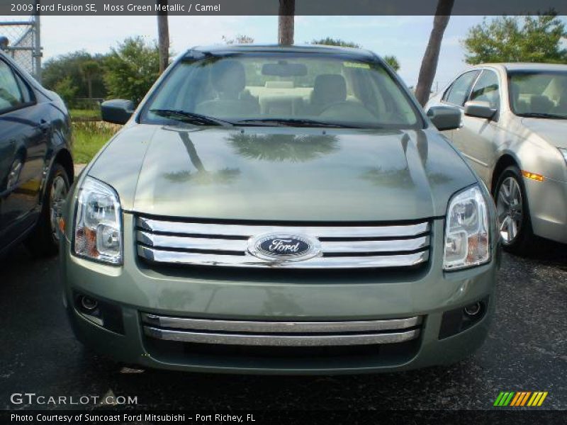 Moss Green Metallic / Camel 2009 Ford Fusion SE