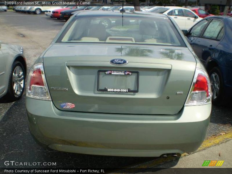 Moss Green Metallic / Camel 2009 Ford Fusion SE