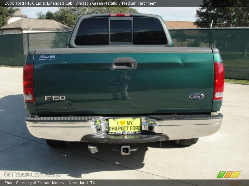 Amazon Green Metallic / Medium Parchment 2000 Ford F150 Lariat Extended Cab