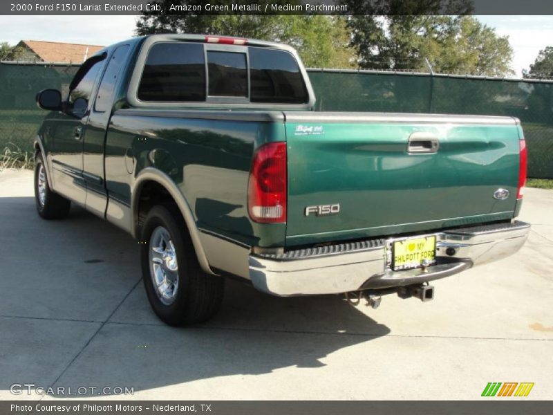 Amazon Green Metallic / Medium Parchment 2000 Ford F150 Lariat Extended Cab