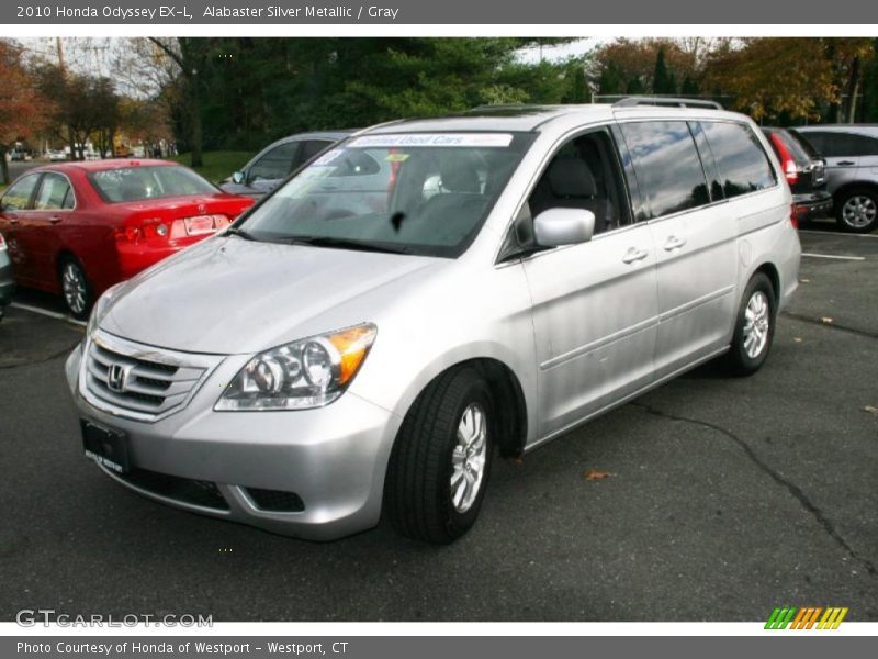 Alabaster Silver Metallic / Gray 2010 Honda Odyssey EX-L