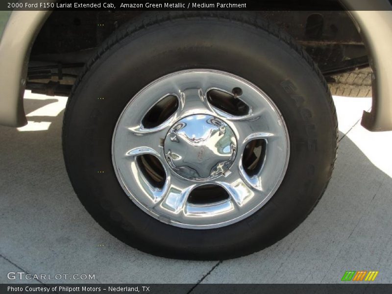 Amazon Green Metallic / Medium Parchment 2000 Ford F150 Lariat Extended Cab