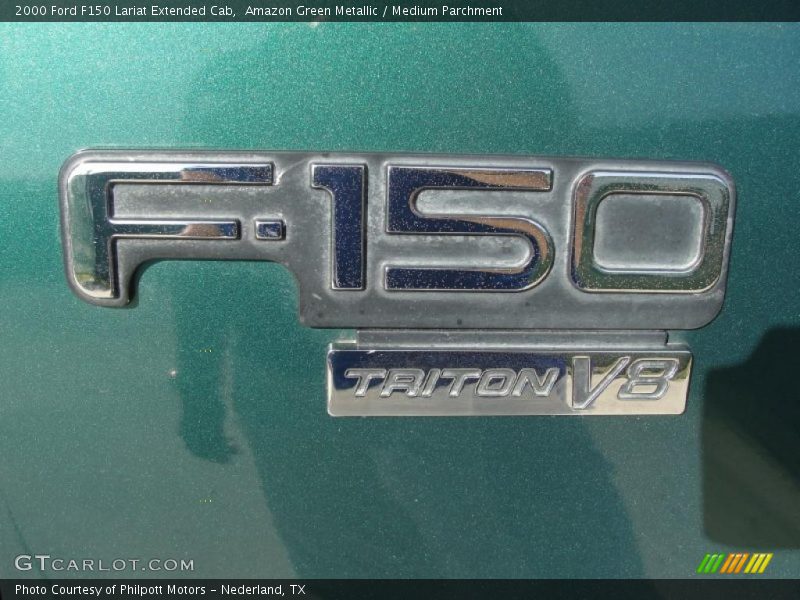 Amazon Green Metallic / Medium Parchment 2000 Ford F150 Lariat Extended Cab