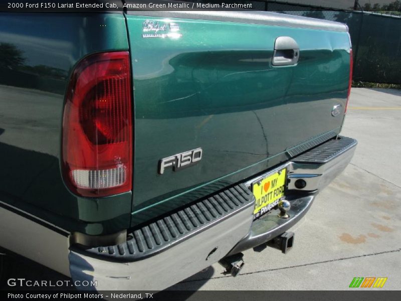 Amazon Green Metallic / Medium Parchment 2000 Ford F150 Lariat Extended Cab
