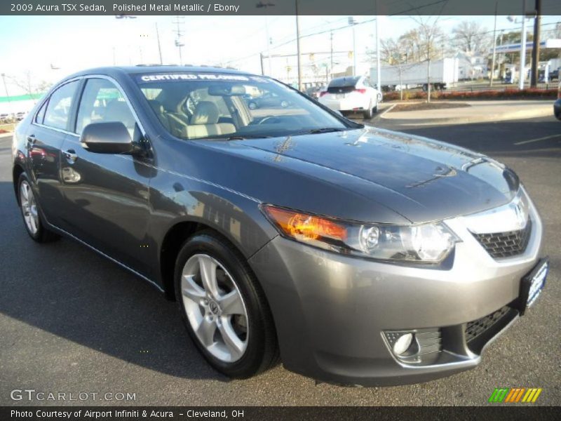 Polished Metal Metallic / Ebony 2009 Acura TSX Sedan