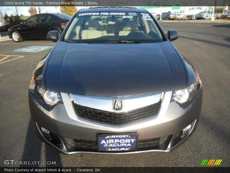 Polished Metal Metallic / Ebony 2009 Acura TSX Sedan