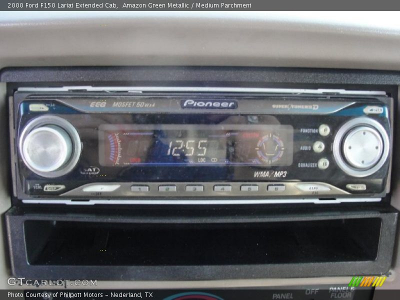 Amazon Green Metallic / Medium Parchment 2000 Ford F150 Lariat Extended Cab