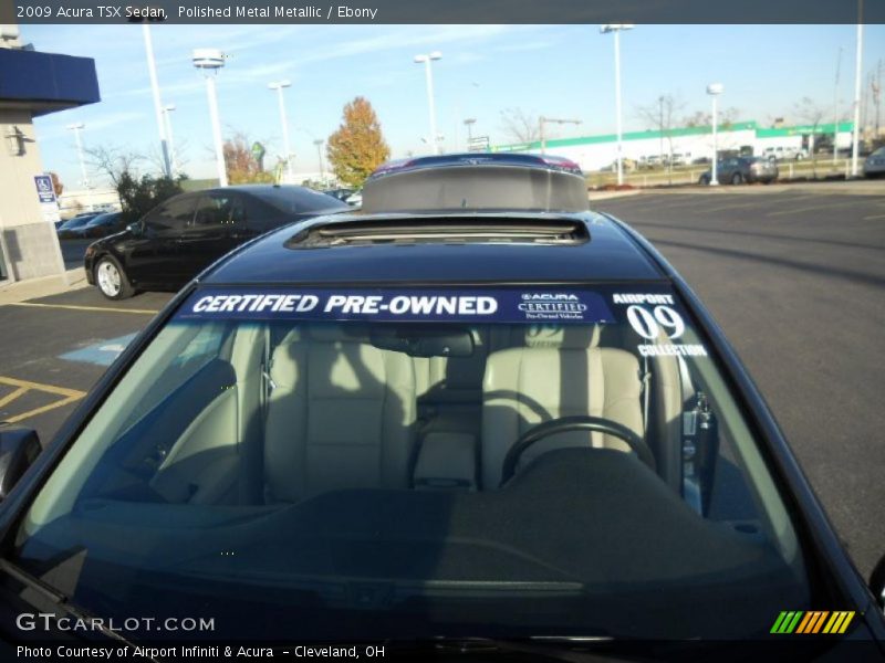 Polished Metal Metallic / Ebony 2009 Acura TSX Sedan