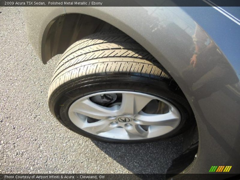 Polished Metal Metallic / Ebony 2009 Acura TSX Sedan