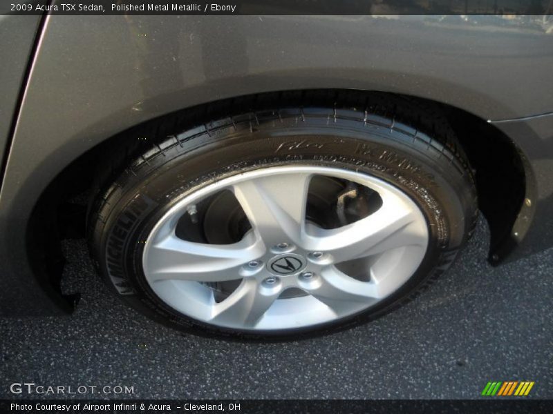 Polished Metal Metallic / Ebony 2009 Acura TSX Sedan
