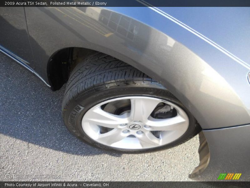 Polished Metal Metallic / Ebony 2009 Acura TSX Sedan