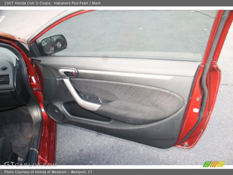 Habanero Red Pearl / Black 2007 Honda Civic Si Coupe