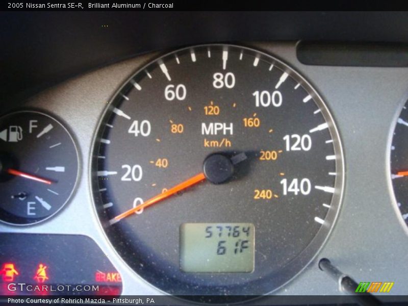 Brilliant Aluminum / Charcoal 2005 Nissan Sentra SE-R