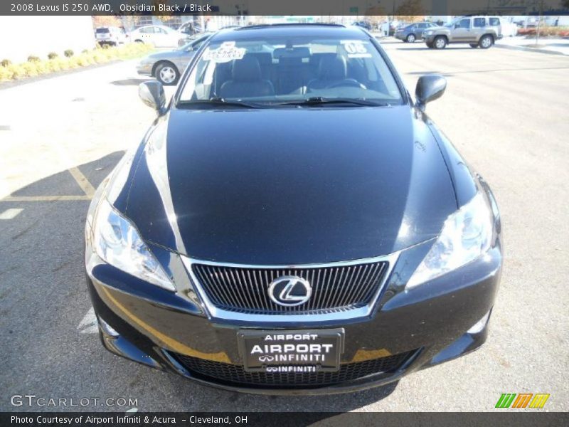 Obsidian Black / Black 2008 Lexus IS 250 AWD