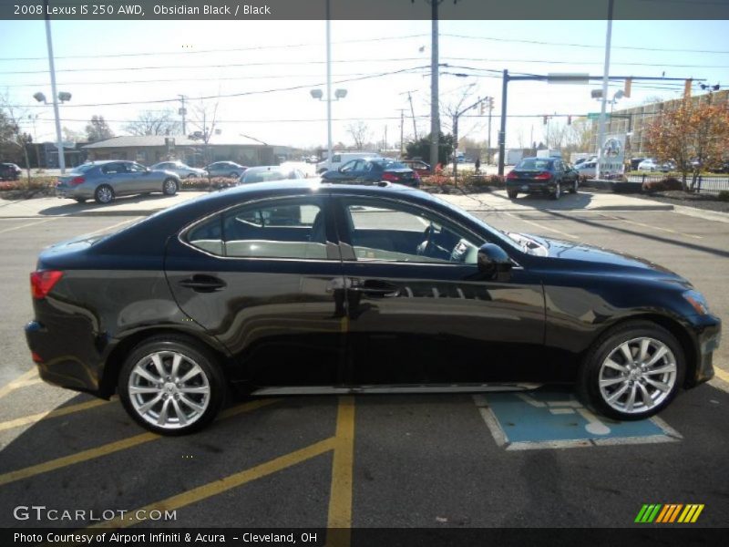 Obsidian Black / Black 2008 Lexus IS 250 AWD