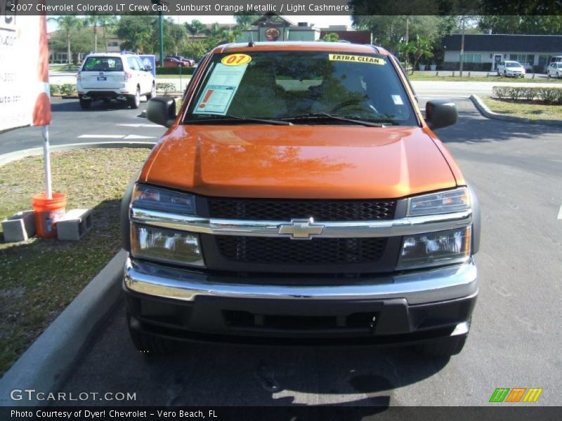 Sunburst Orange Metallic / Light Cashmere 2007 Chevrolet Colorado LT Crew Cab
