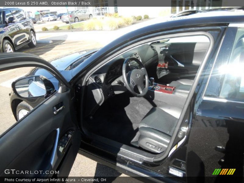 Obsidian Black / Black 2008 Lexus IS 250 AWD