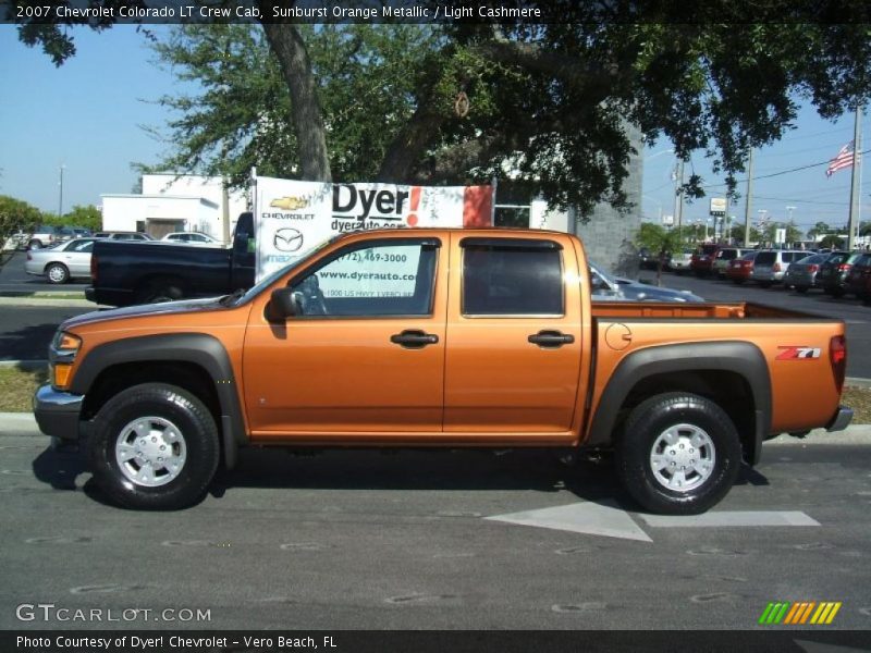 Sunburst Orange Metallic / Light Cashmere 2007 Chevrolet Colorado LT Crew Cab