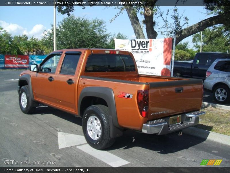 Sunburst Orange Metallic / Light Cashmere 2007 Chevrolet Colorado LT Crew Cab