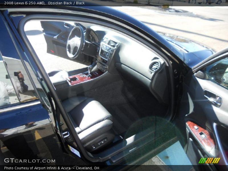 Obsidian Black / Black 2008 Lexus IS 250 AWD