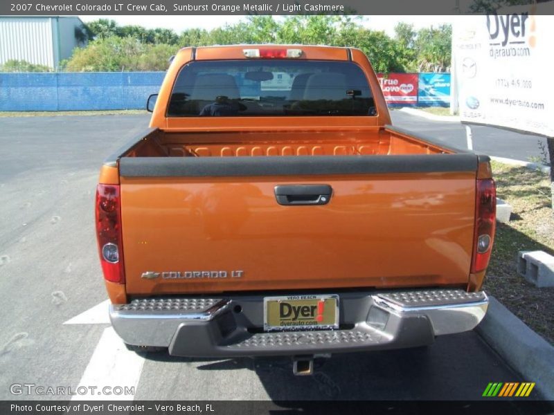 Sunburst Orange Metallic / Light Cashmere 2007 Chevrolet Colorado LT Crew Cab