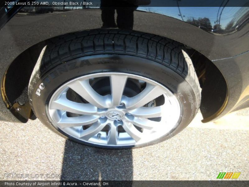 Obsidian Black / Black 2008 Lexus IS 250 AWD