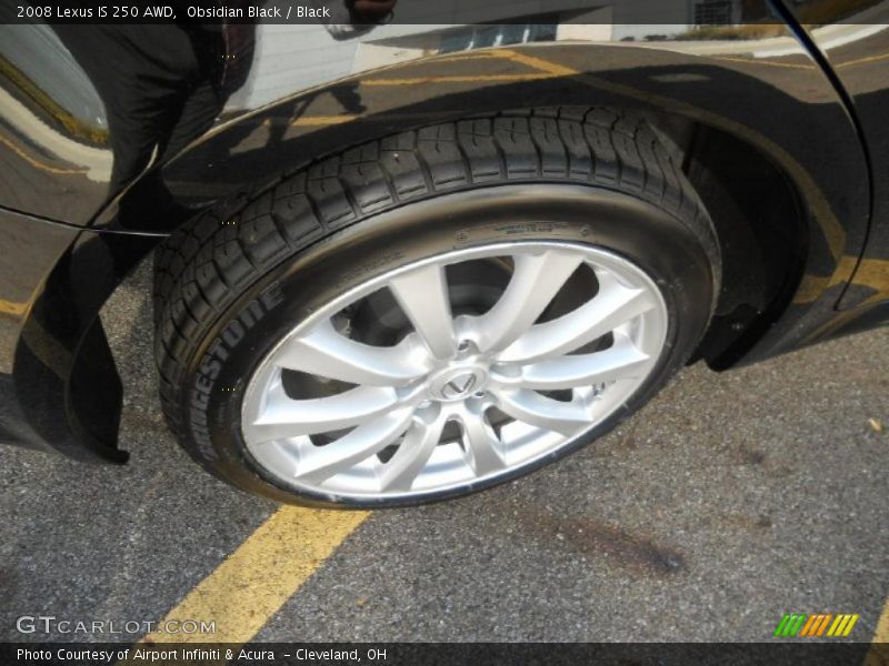 Obsidian Black / Black 2008 Lexus IS 250 AWD