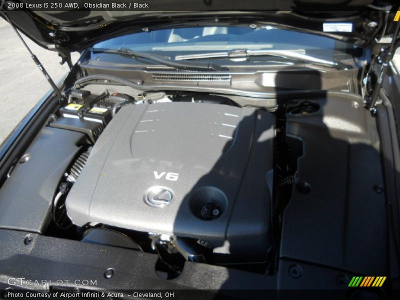 Obsidian Black / Black 2008 Lexus IS 250 AWD