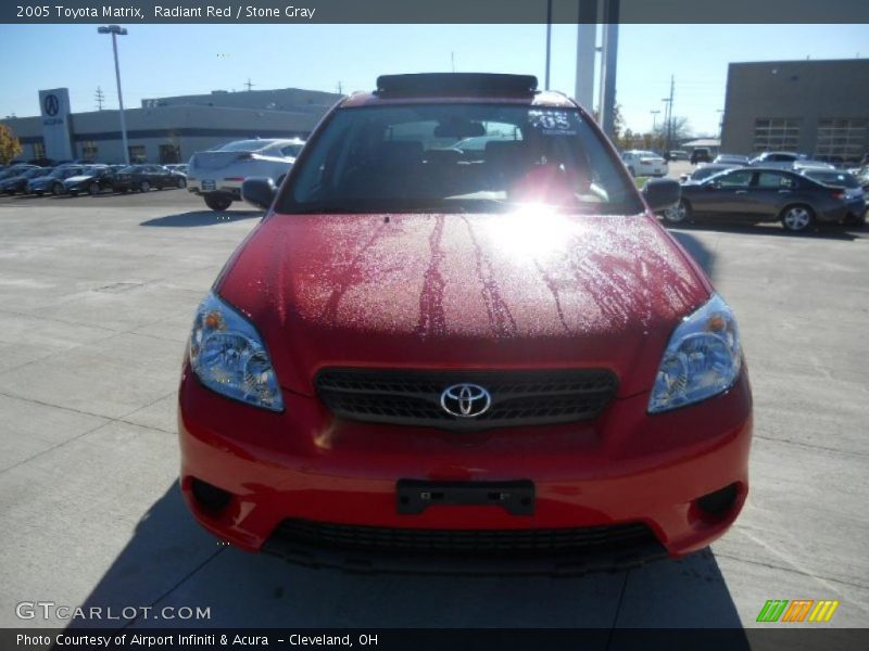 Radiant Red / Stone Gray 2005 Toyota Matrix