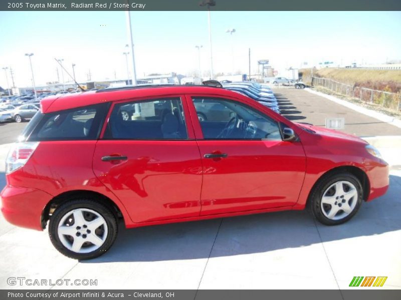 Radiant Red / Stone Gray 2005 Toyota Matrix